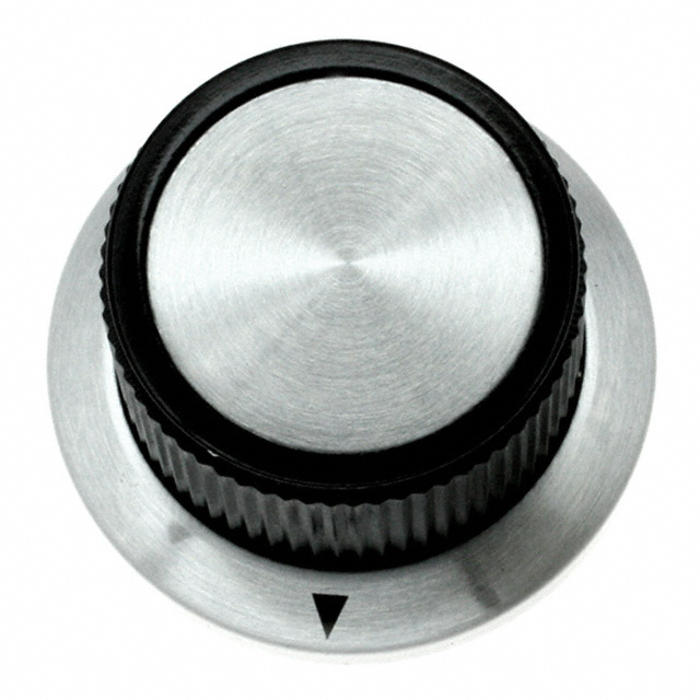 【PKD70B1/4】KNOB KNURLED W/SKRT 0.250" PLAST